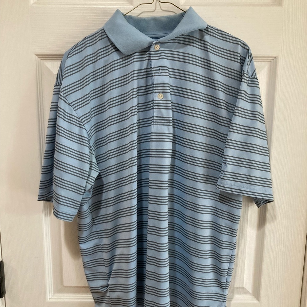 Light blue PGA brand golf polo